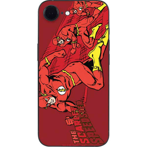 DC Comics The Flash Classic Art in Sequence Running pose iPhone 16e Skin